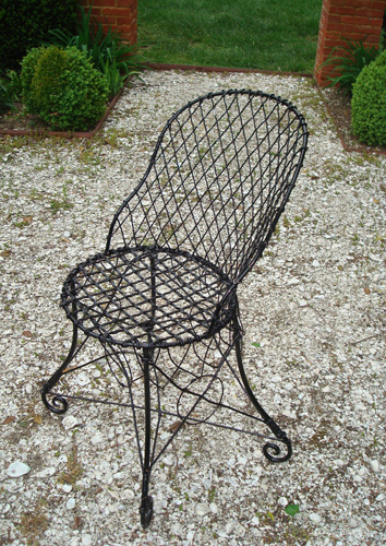 WIRE CHAIR, SINGLE, 19TH CENTURY