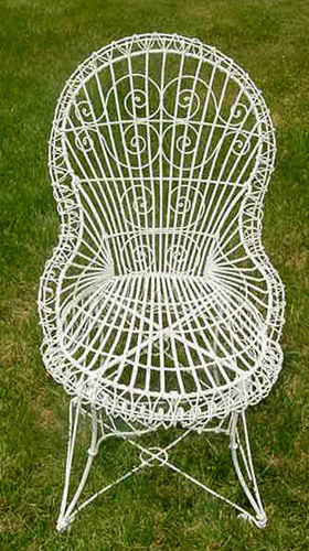 wirework garden chair