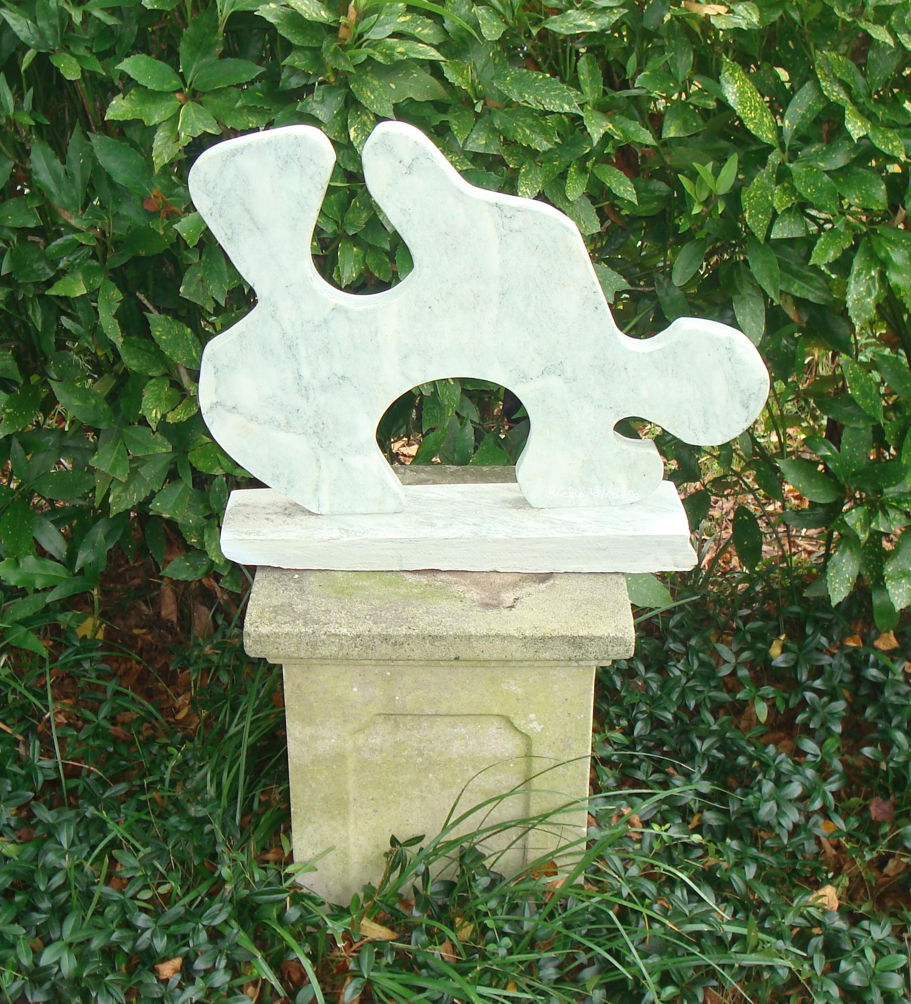 PUZZLE SCULPTURE, VERMONT MARBLE by Richard Bailey