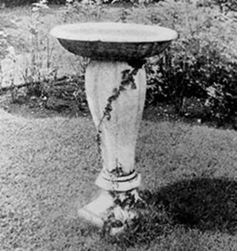 Birdbaths fit attractively into almost any garden