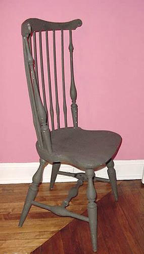 Antique Wallace Nutting Windsor Chair W Original Paper Label